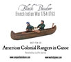 Black Powder: French Indian War 1754-1763: American Colonial Rangers in Canoe - WG7-FIW-26