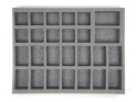 Battlefoam: 14 Large 10 Medium 2 X-Large Troop Foam Tray (BFL) (2") 