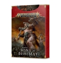 Warhammer Age of Sigmar: Warscroll Cards: Sons of Behemat (2022)  