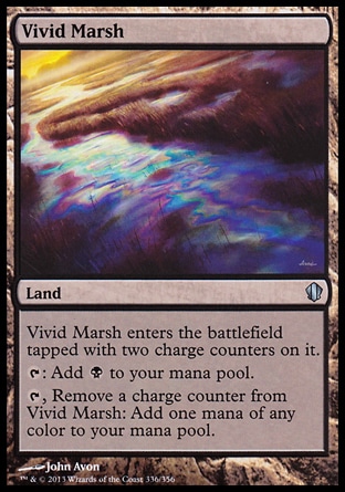 Magic: Commander 2013 336: Vivid Marsh 