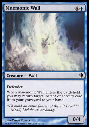 Magic: Commander 2013 050: Mnemonic Wall 