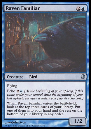 Magic: Commander 2013 055: Raven Familiar 