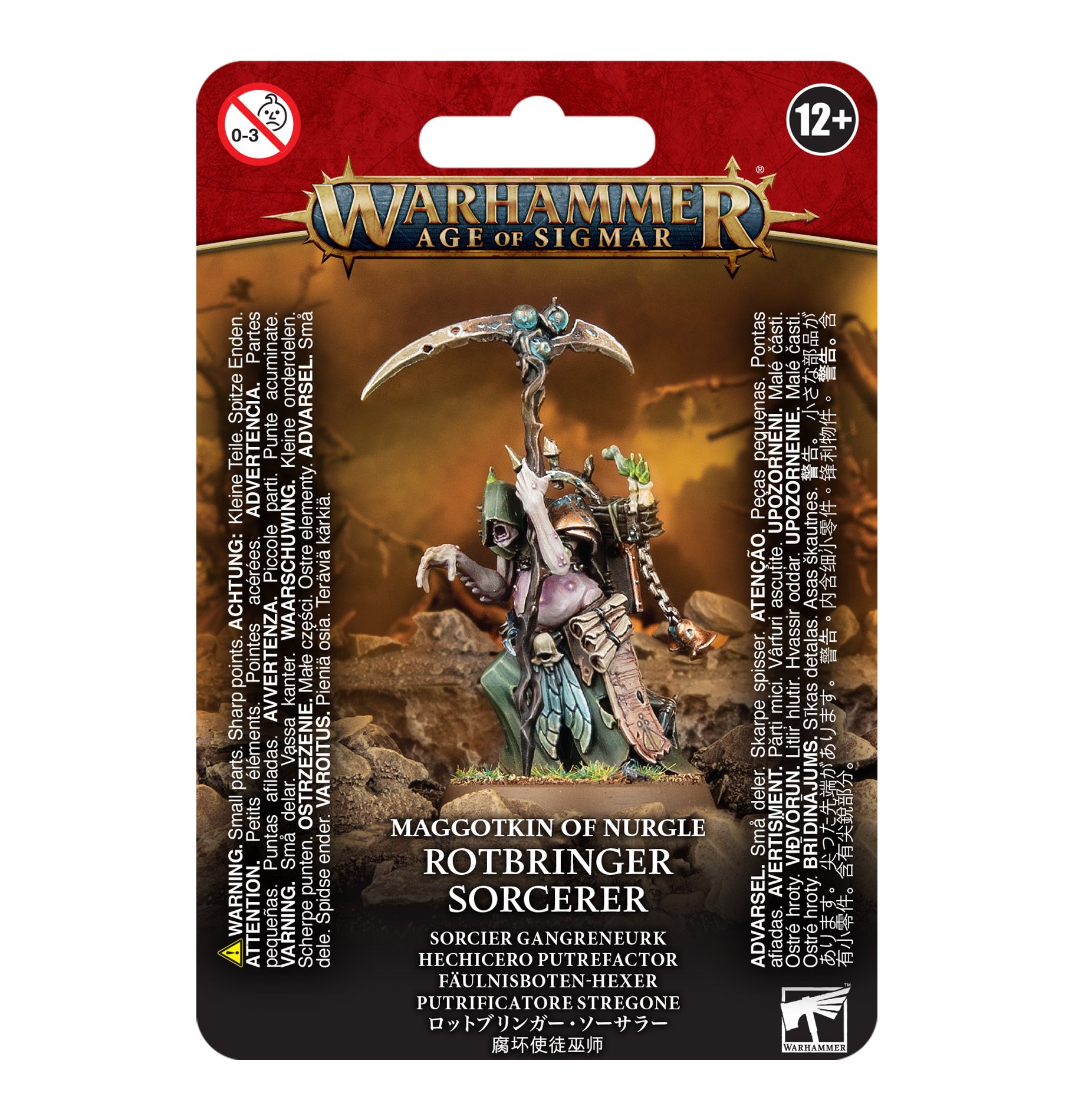 Warhammer Age of Sigmar: Maggotkin of Nurgle: Rotbringer Sorcerer 