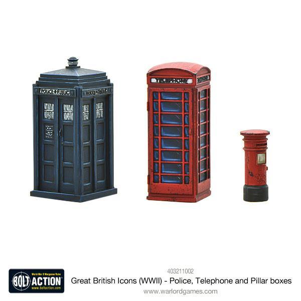 Bolt Action: Great British Icons (WWII) - Police, Telephone and Pillar boxes 