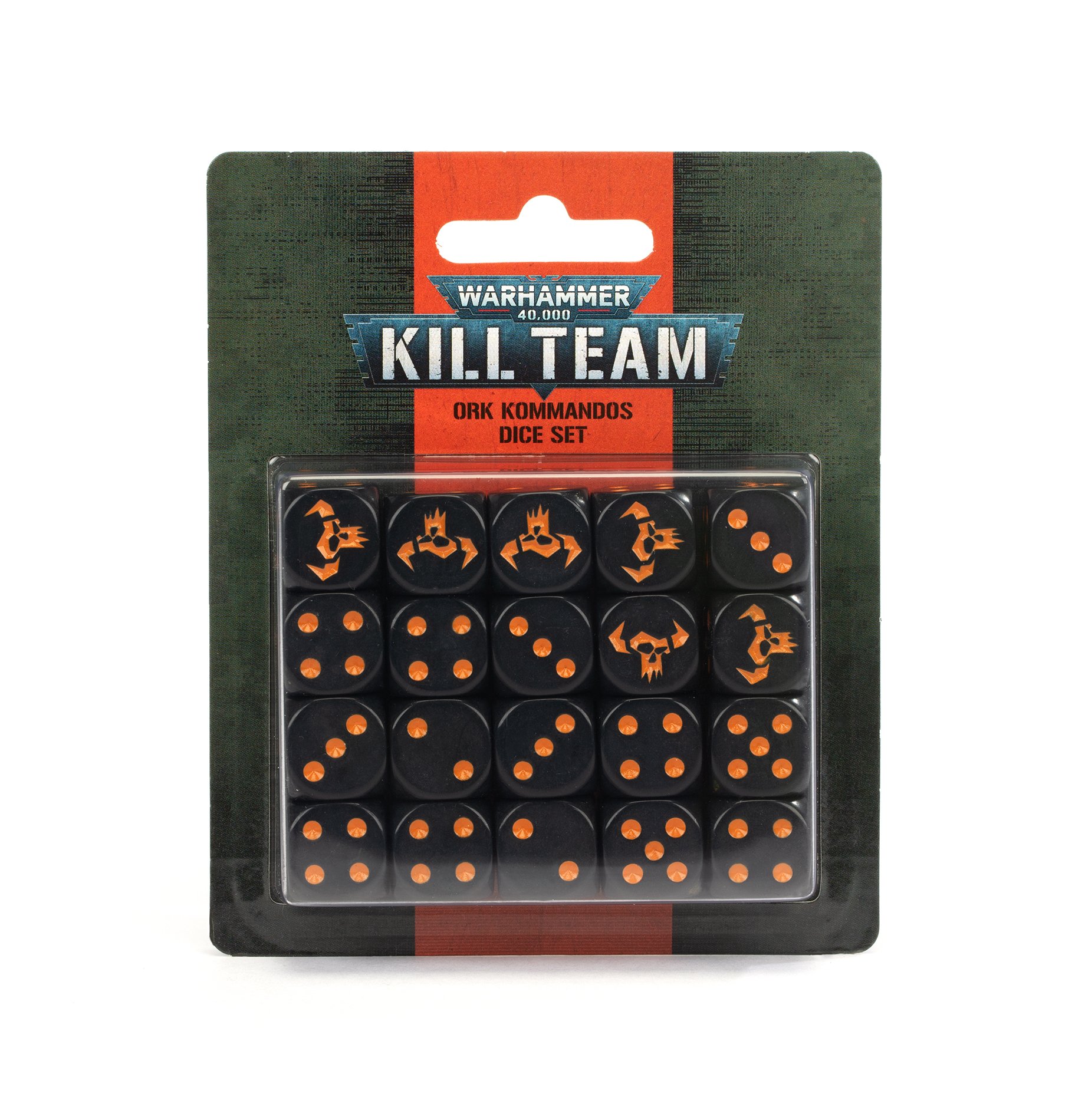 Warhammer 40,000: Kill Team: Ork Kommandos Dice Set 