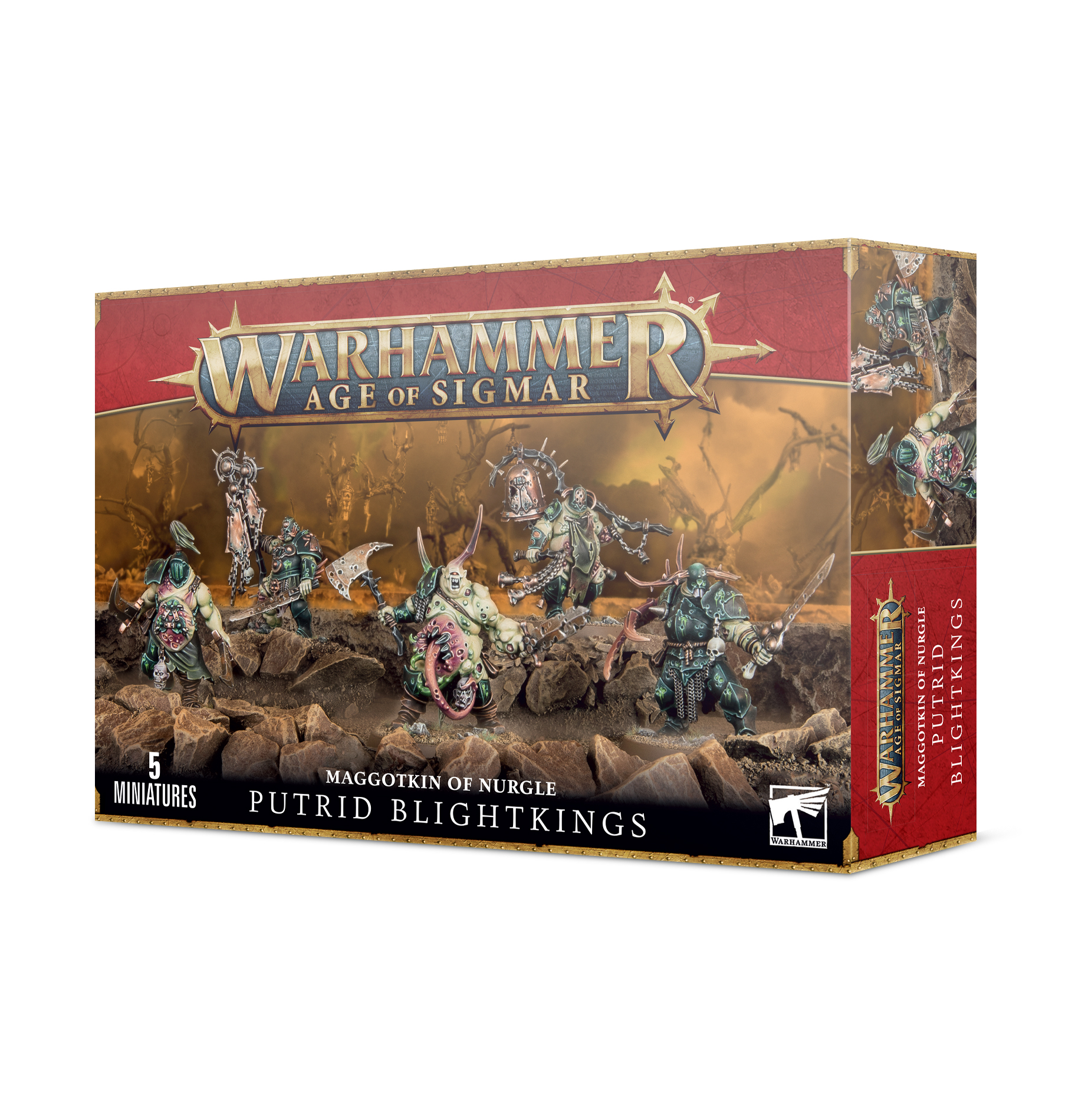 Warhammer Age of Sigmar: Maggotkin of Nurgle: Putrid Blightkings 