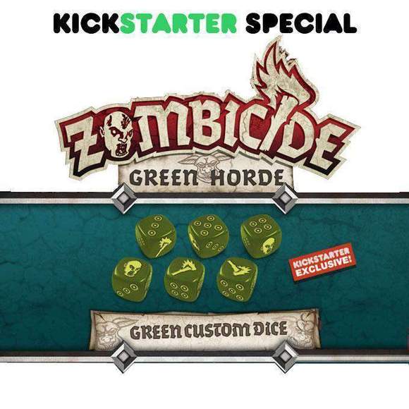 Zombicide Green Horde - Green Custom Dice 
