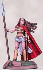 Dark Sword Miniatures: Elmore Masterwork: Dangerous Journey- Noble Female Fighter With Spear 
