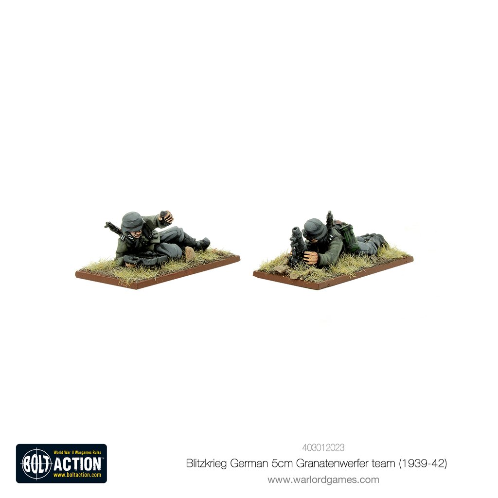 Bolt Action: German: Blitzkrieg German 5cm Granatenwerfer team (1939-42) 