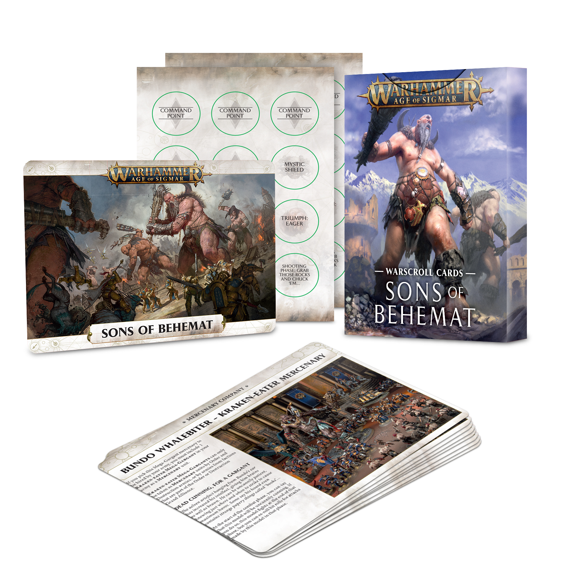 Warhammer Age of Sigmar: Warscroll Cards: Sons of Behemat 